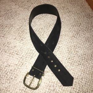 The Limited Black Leather Belt